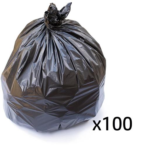 100/case - 55-60 gallons 38x58 Large Black Garbage Bags
